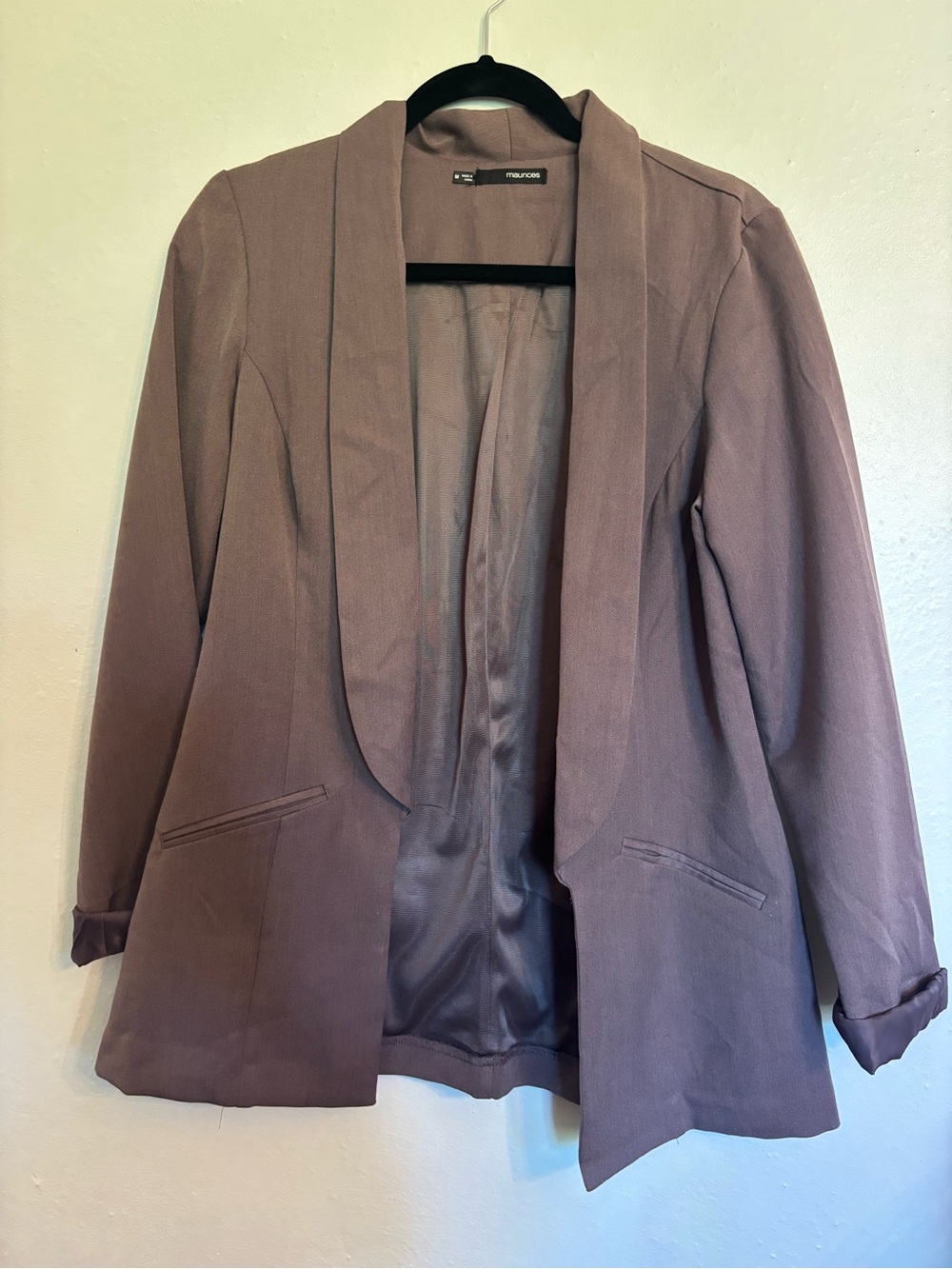 Maurices Open-Front Blazer in purple